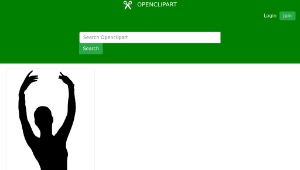 openclipart圖庫：Elegant Ballerina Silhouette-資源代表圖