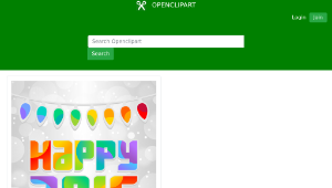 openclipart圖庫：2016 New Year Card