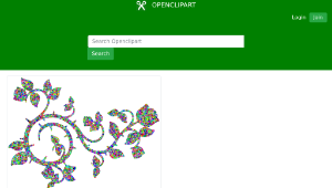 openclipart圖庫：Low Poly Prismatic Roses And Vines-資源代表圖