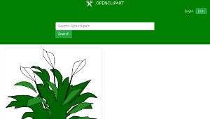 openclipart圖庫：Spathiphyllum-資源代表圖