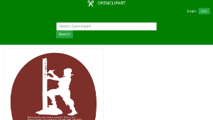 openclipart圖庫：Robinson-Crusoe-silhouette縮圖