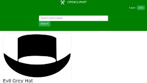 openclipart圖庫：Evil Grey Hat-資源代表圖