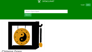 openclipart圖庫：Chinese Gong-資源代表圖