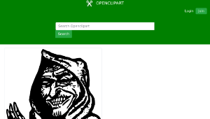 openclipart圖庫：Evil Old Man