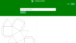 openclipart圖庫：Cubocdehedron for Coloring (Ornament)縮圖
