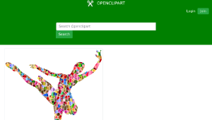 openclipart圖庫：Polyprismatic Tiled Ballerina-資源代表圖