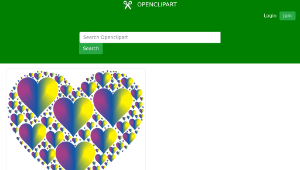 openclipart圖庫：Hearts In Heart Rejuvenated 17 No Background-資源代表圖