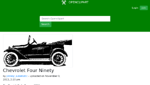 openclipart圖庫：Chevrolet Four Ninety-資源代表圖