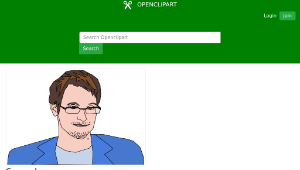 openclipart圖庫：Snowden