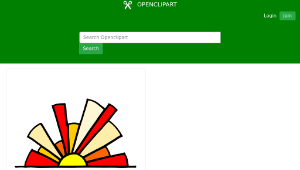 openclipart圖庫：Sunset Marker with Colors-資源代表圖