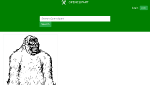 openclipart圖庫：Apeman縮圖
