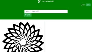 openclipart圖庫：Flower Line Art 2-資源代表圖