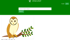 openclipart圖庫：Perched Owl-資源代表圖