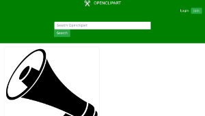 openclipart圖庫：Bullhorn Icon-資源代表圖