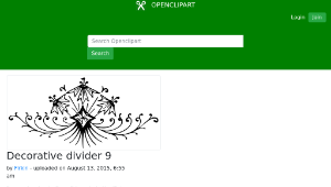 openclipart圖庫：Decorative divider 9-資源代表圖
