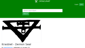 openclipart圖庫：Itrasbiel - Demon Seal-資源代表圖