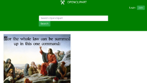 openclipart圖庫：Jesus Sermon On The Mount Command-資源代表圖