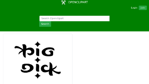openclipart圖庫：ambigram Big Dick-資源代表圖