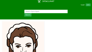 openclipart圖庫：Face, Avatar, Woman, Female, Waitress 1-資源代表圖