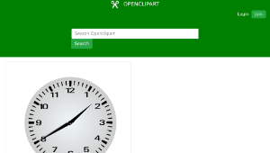 openclipart圖庫：Twenty Minutes Before Two - 1:40縮圖