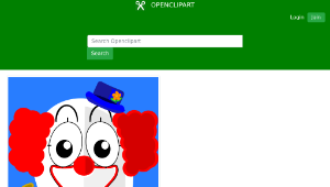 openclipart圖庫：Clown Penguin-資源代表圖