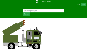 openclipart圖庫：missile truck v4-資源代表圖