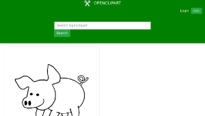 openclipart圖庫：Pig Stamp-資源代表圖