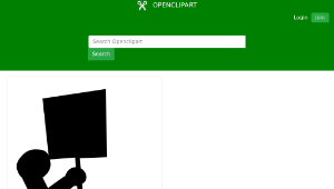 openclipart圖庫：protesting handicapped person-資源代表圖