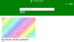 openclipart圖庫：Rainbow circles pattern 02-資源代表圖