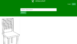 openclipart圖庫：Simple chair-資源代表圖