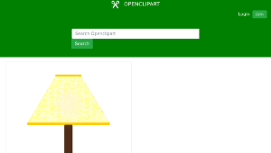 openclipart圖庫：YELLOW LAMP SHADE-simple-three-color-資源代表圖