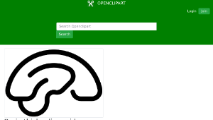 openclipart圖庫：Brain thicker lines side view-資源代表圖