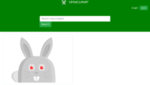 openclipart圖庫：Rabbit oso縮圖