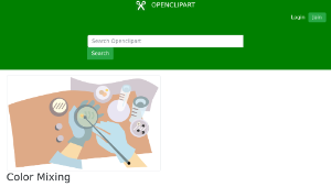 openclipart圖庫：Color Mixing-資源代表圖