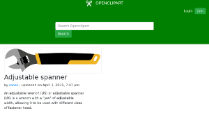 openclipart圖庫：Adjustable spanner縮圖
