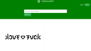 openclipart圖庫：Ambigram Love Fuck-資源代表圖