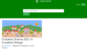 openclipart圖庫：Crooked Drama (02) in Crooked Village-資源代表圖