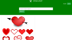 openclipart圖庫：Variety Of Hearts-資源代表圖