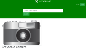 openclipart圖庫：Grayscale Camera縮圖
