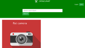 openclipart圖庫：Flat camera縮圖