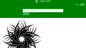 openclipart圖庫：Tribal Flower 3-資源代表圖