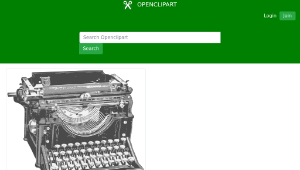 openclipart圖庫：Classic Typewriter縮圖