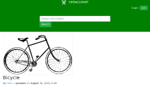 openclipart圖庫：Bicycle-資源代表圖