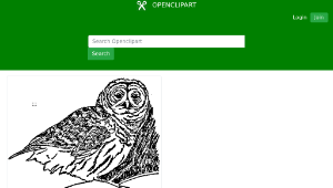 openclipart圖庫：An owl-資源代表圖