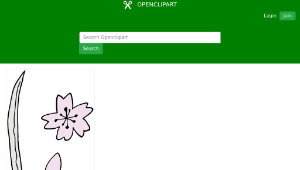 openclipart圖庫：Samurai Sword and Sakura-資源代表圖
