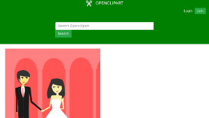openclipart圖庫：Simple Wedding illustration -資源代表圖