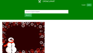 openclipart圖庫：Snowman Background-資源代表圖