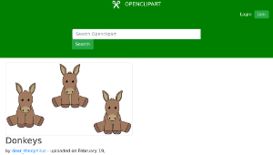 openclipart圖庫：Donkeys-資源代表圖