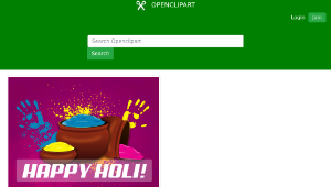 openclipart圖庫：Happy Holi