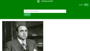openclipart圖庫：Alphonse Gabriel Capone Portrait (1930)-資源代表圖